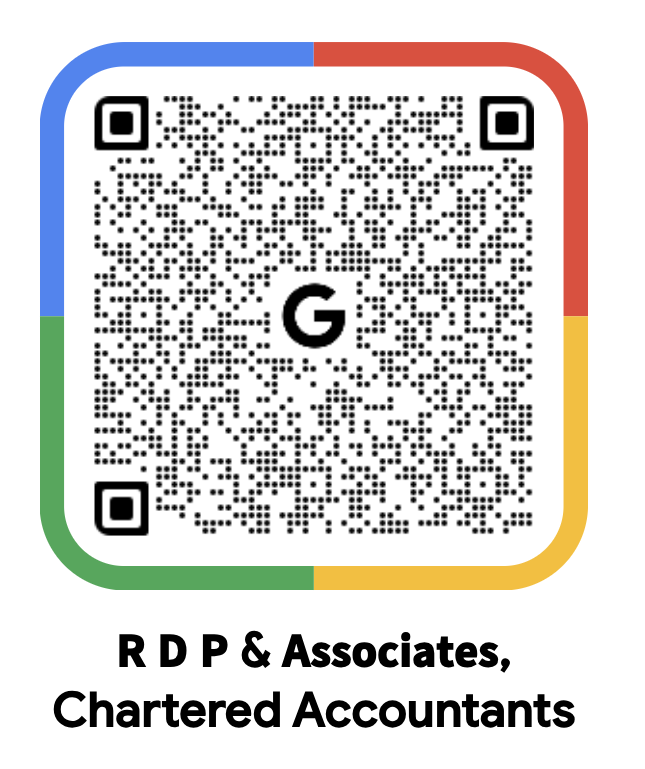 Google Review QR Code for R D P & Associates